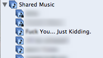 iTunes Share: F*** You... Just Kidding