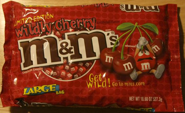 Bag of Wildly Cherry M&Ms